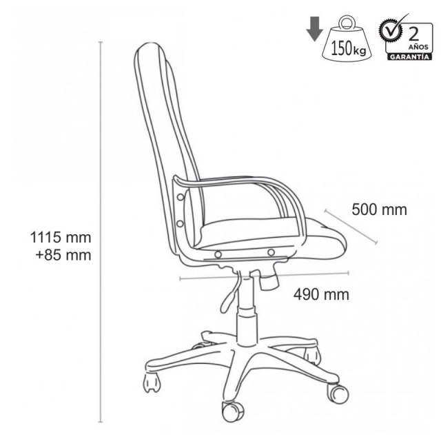 dimensiones silla sillon direccion economico