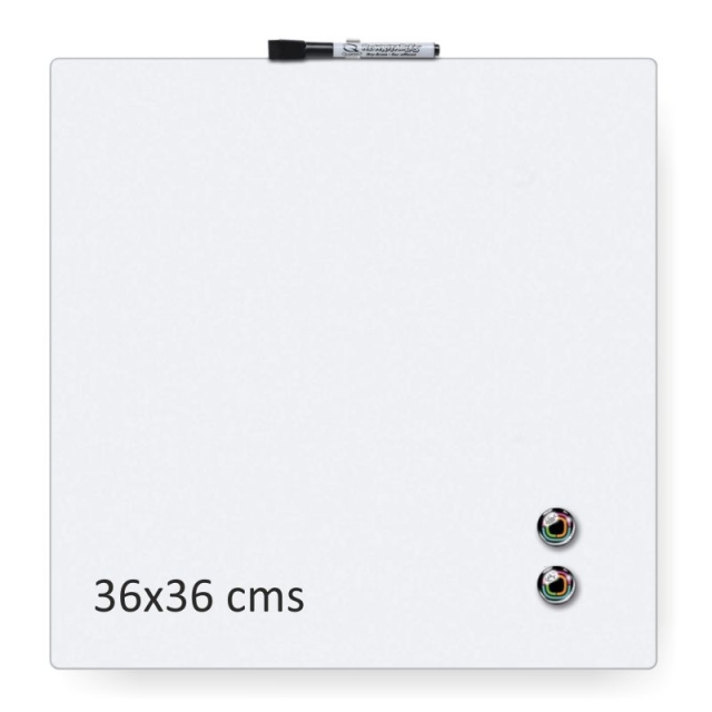 Comprar Pizarra blanca magnética 36x36 Quartet ideal para cocina