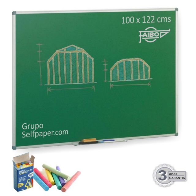Comprar Pizarra verde semi-brillo Faibo 100x122 cms para tizas