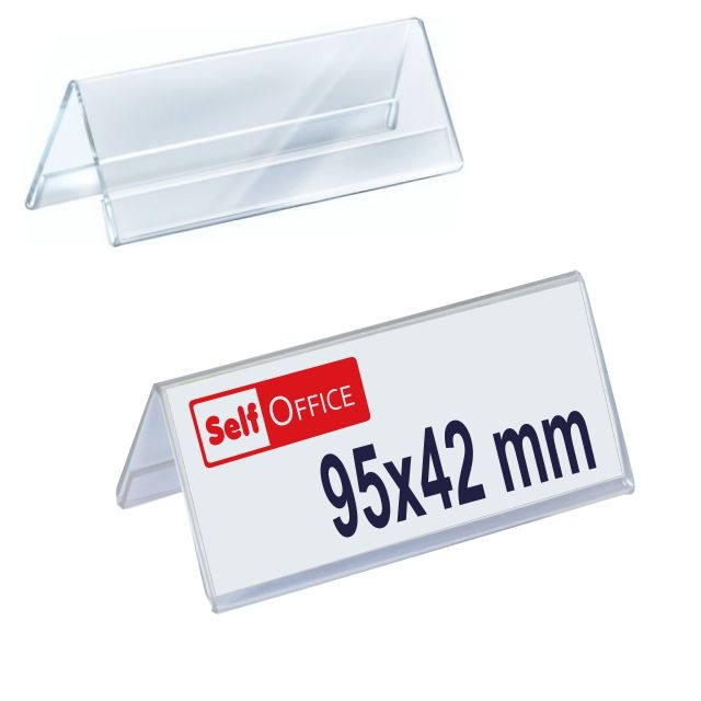 Comprar Portaprecios sobremesa triangular metacrilato 95x42 mm