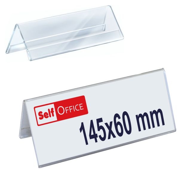 Comprar Portaprecios metacrilato triangular 145x60, portanombres