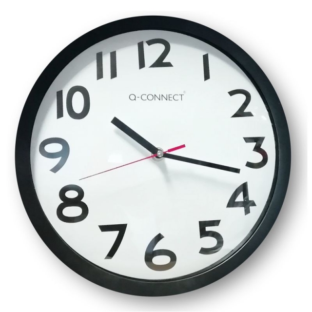 Comprar Reloj  de pared oficina 34 cms grande Q-Connect KF15592