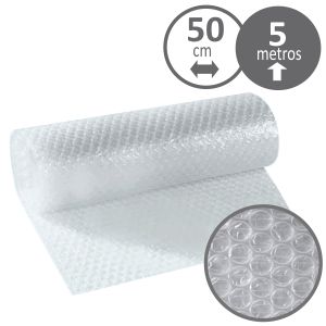 Plastico Burbujas para embalar rollo 50 cms x 5 metros largo