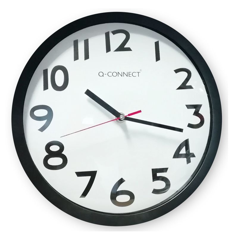 Reloj  de pared oficina 34 cms grande Q-Connect KF15592