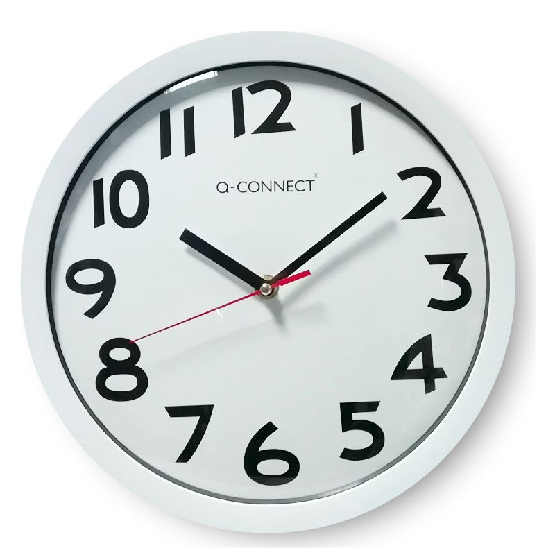 implícito Sabio calendario Reloj de pared 34 cms para oficina blanco numeros grandes, Mercamaterial.