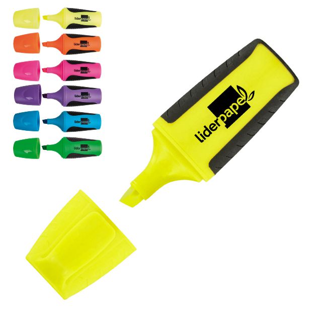 Rotulador Fluorescente Liderpapel mini amarillo (35814)