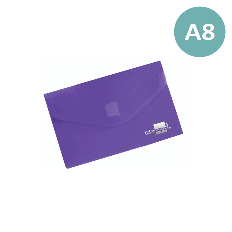 Comprar Sobre plástico cierre velcro Din A8 violeta DS48