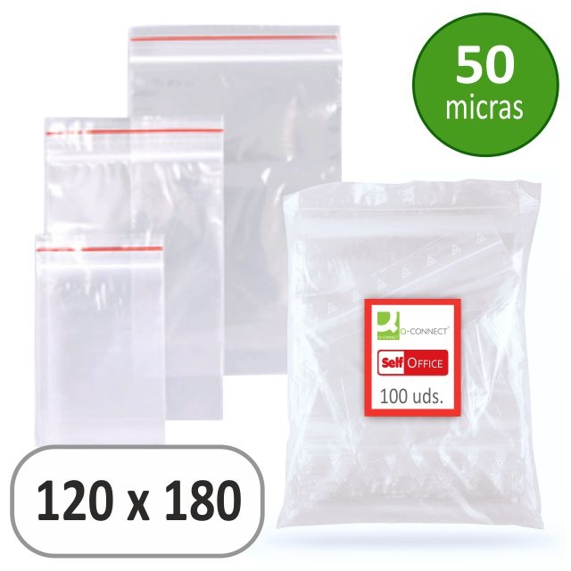 Comprar Bolsas minigrip Apli autocierre zip 120x180 mm