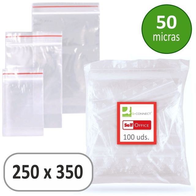 Comprar Bolsas plastico minigrip autocierre 250x350 mm Folio A4