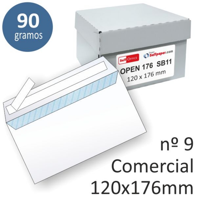 Comprar Caja de sobres 120x176 autoadhesivos Open, 500 u. econmicos