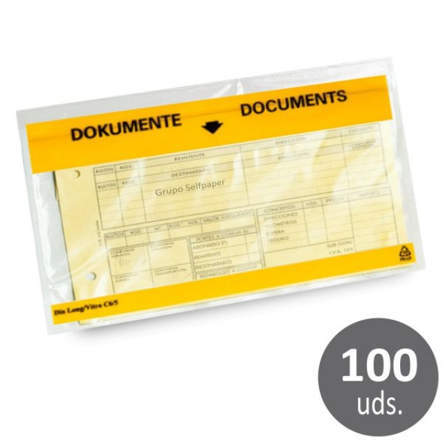 Comprar Sobres contiene documentos 120x225 mm, 100 uds