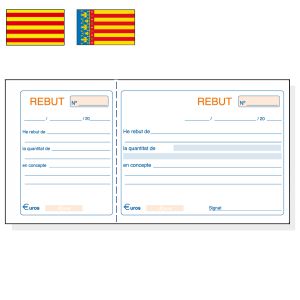 Talonario de recibos en catalan,