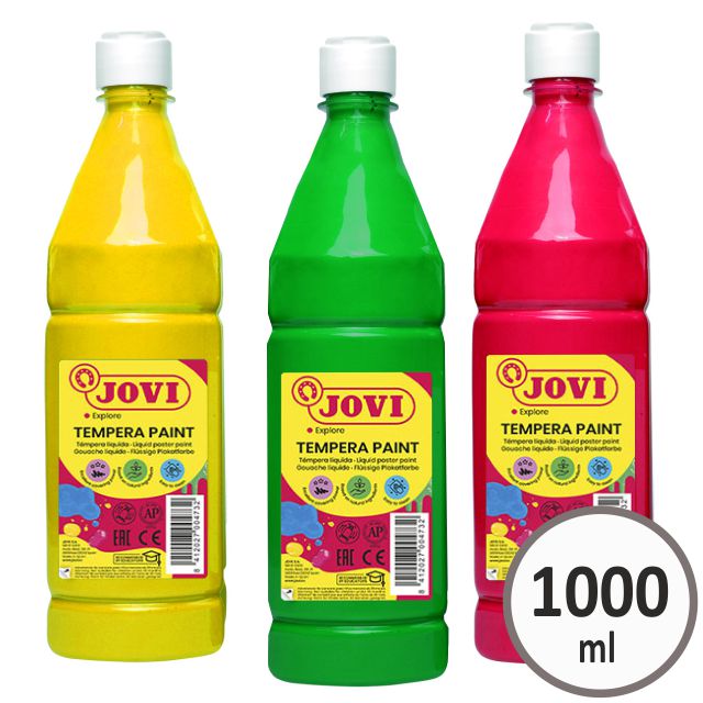 Comprar Tempera Jovi 1 litro, botella 1000 ml verde medio
