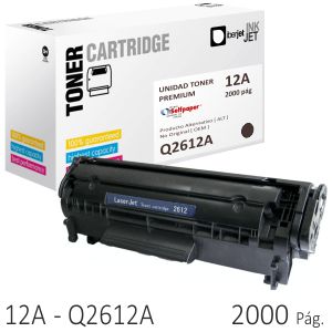 Toner Compatible genérico Hp 12A Q2612A LJ 1010 2000 PAGS