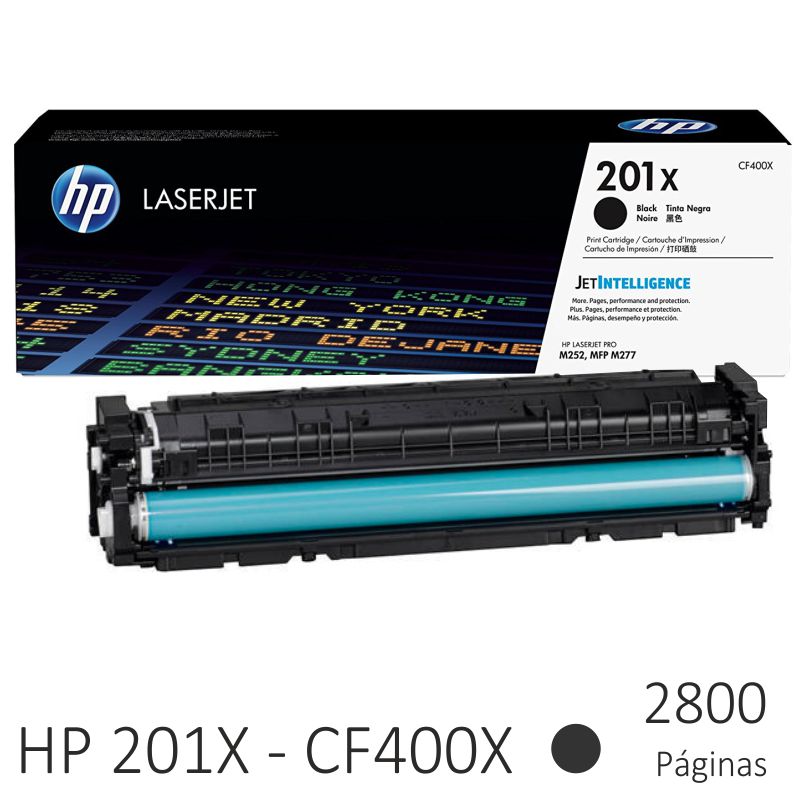 Comprar HP CF400X - 201X, Toner alta capacidad negro M252 M277
