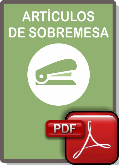 Catalogo de artículos de sobremesa para oficinas en Pdf.