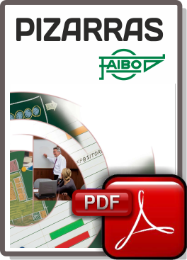 Catalogo de pizarras blancas Faibo en Pdf.