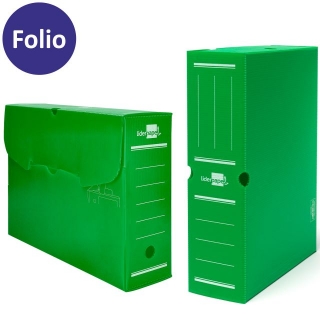 🎨 🖌 CAJA ARCHIVO DEFINITIVO PLASTICO VERDE TAMAÑO