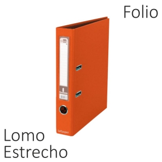 Archivador Palanca Liderpapel folio estrecho Naranja