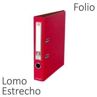 Archivador Palanca Liderpapel folio estrecho Rojo