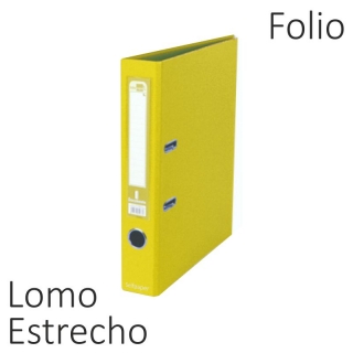 Archivador Palanca Liderpapel folio estrecho Amarillo