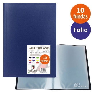 Carpeta 10 fundas folio, Displast