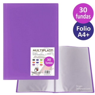 Carpeta 30 fundas plstico,