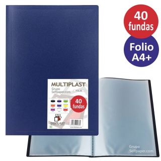 Carpeta 40 fundas, folio,