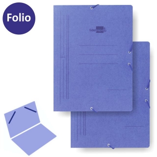 Carpeta Azul con gomas, sencilla, Sin  Liderpapel CG03