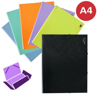Carpeta de plstico gomas solapas A4  Liderpapel CG67