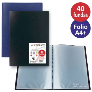 Carpetas de 40 fundas, folio