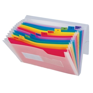 Carpeta clasificadora fuelle acorden plstico A4  Liderpapel FU08