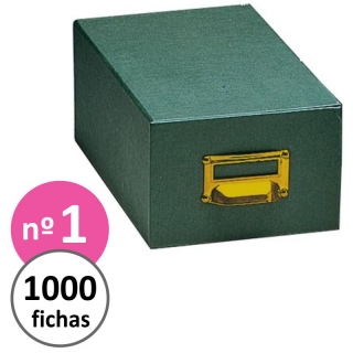 Fichero carton forrado verde