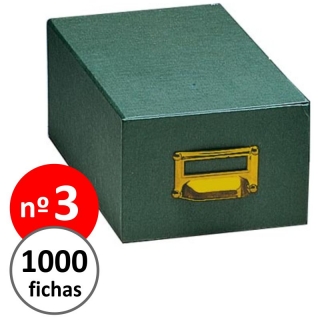 Fichero Carton Forrado cajon numero 3  Liderpapel TV03