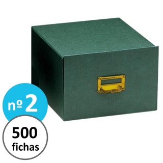 Fichero verde carton Forrado Numero