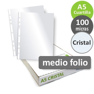 Fundas plstico Din A5, cuartilla, 6  Q-connect KF15570