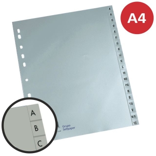 Separador abecedario, AZ, Alfabetico Q-connect Plastico  KF00325