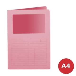 Subcarpeta Ventana transparente Qconnect KF15245 Rosa  Q-connect