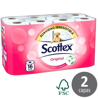 Papel higinico Scottex, 2 capaa,