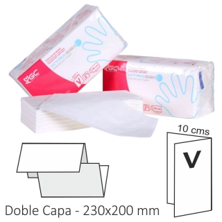 Toallas de papel plegadas en V  Liderpapel J281700