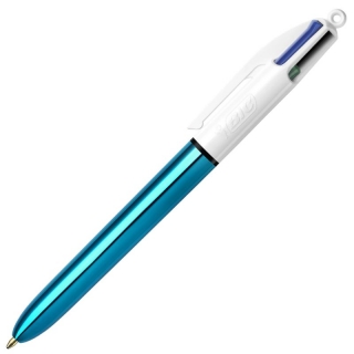 Bolgrafo Bic 4 Colores Shine Azul  982874