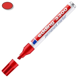 Edding 3300-002 Rojo, Rotulador permanente