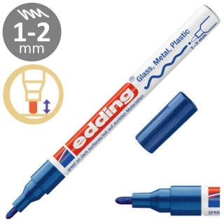 Edding 751 azul, Marcador permanente opaco  751-003