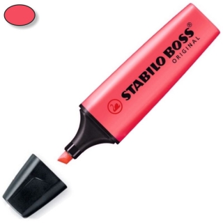 Fluorescente Stabilo Boss Original Rojo  70/40