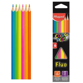 Lpices, pinturas de madera fluorescentes  832003