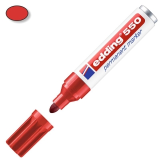 Marcador Permanente Edding 550-002 Rojo 