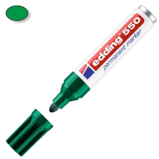 Marcador permanente Edding 550-004 Verde