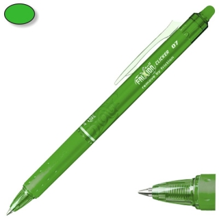 Boligrafo borrable Pilot Frixion Clicker verde  NFCVL