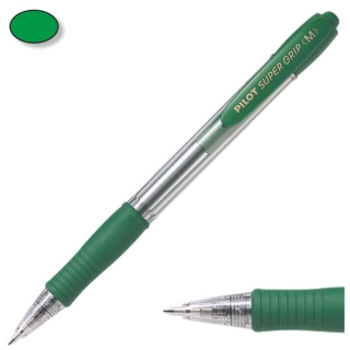 Pilot Supergrip, bolgrafos M Verde, Super  NSGV