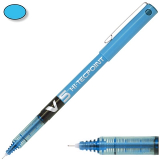 Pilot V5 Cyan, azul claro turquesa  NV5C